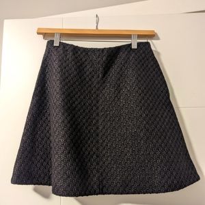 Carven A-Line Tweed Mini Skirt